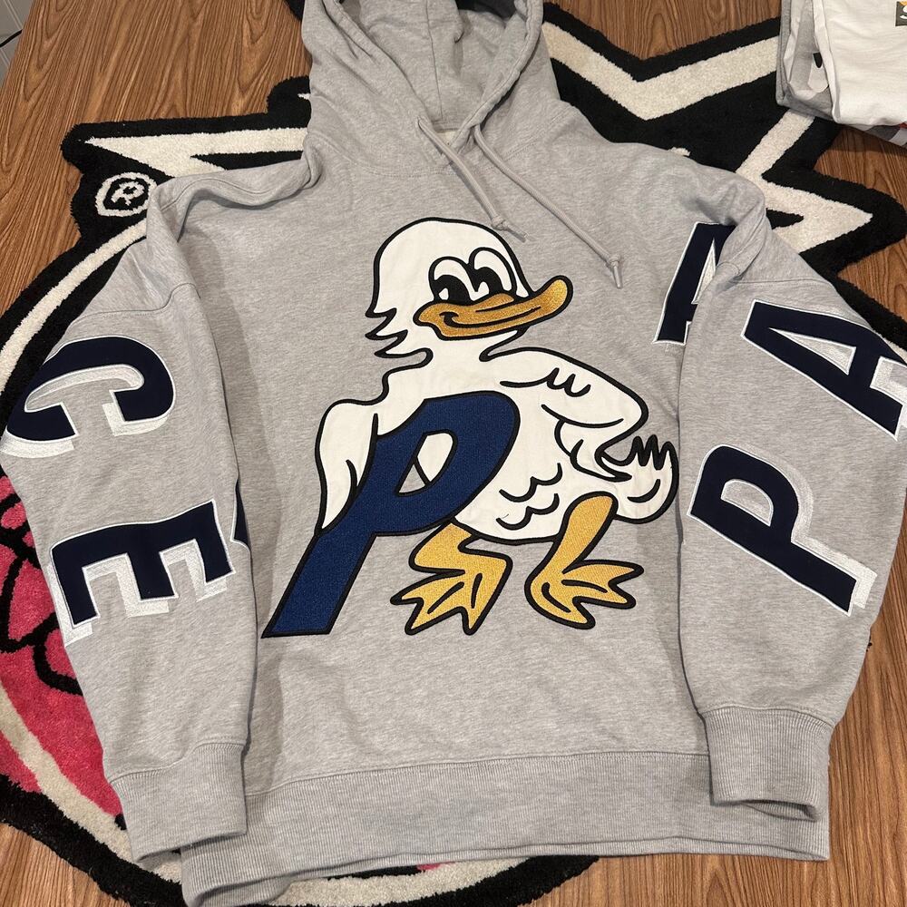 Palace Duck Out Hood - Grey - Size Medium - Used